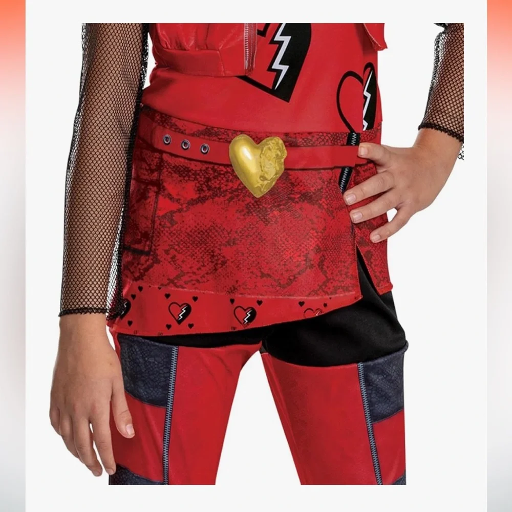 Disguise-Official Disney Descendants The Rise of Red Costume Jumpsuit for kids